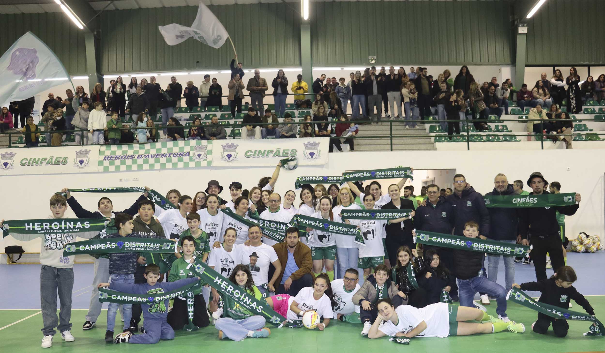 Heróis d’Aventura Cinfães Futsal são Campeãs Distritais!
